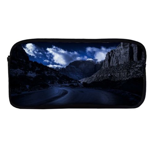 yanfind Pencil Case YHO Daniel Olah Zion National Park Road Night Rocks Dark Zipper Pens Pouch Bag for Student Office School