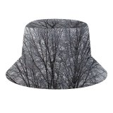 yanfind Adult Fisherman's Hat Winter Frost Winter Natural Atmospheric Branches Woody Landscape Sky Plant Branch Twig Fishing Fisherman Cap Travel Beach Sun protection