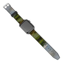 yanfind Watch Strap for Apple Watch Landscape Countryside Rise Fields Pictures Grassland Cloud Outdoors Stock Grey Tree Compatible with iWatch Series 5 4 3 2 1