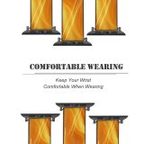 yanfind Watch Strap for Apple Watch Texture Abstract Abstraction Light Heat Amber Flame Fire Compatible with iWatch Series 5 4 3 2 1