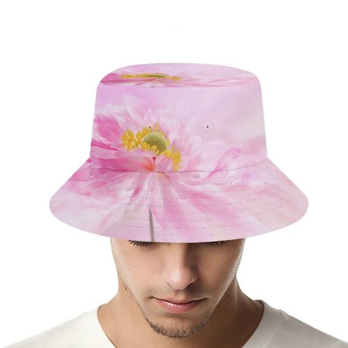 yanfind Adult Fisherman's Hat Flowers Flower Blossom Fishing Fisherman Cap Travel Beach Sun protection