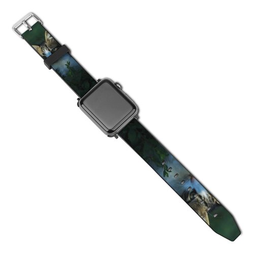 yanfind Watch Strap for Apple Watch Funny Curiosity Outdoors Cute Cat Little  Grass Pet Whisker Fur Portrait Compatible with iWatch Series 5 4 3 2 1