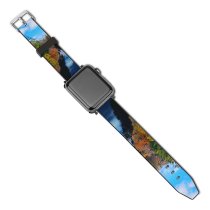 yanfind Watch Strap for Apple Watch Abies Scenery Tree Autum Plant Leaf Fir Scotland PNG Fall Outdoors Compatible with iWatch Series 5 4 3 2 1