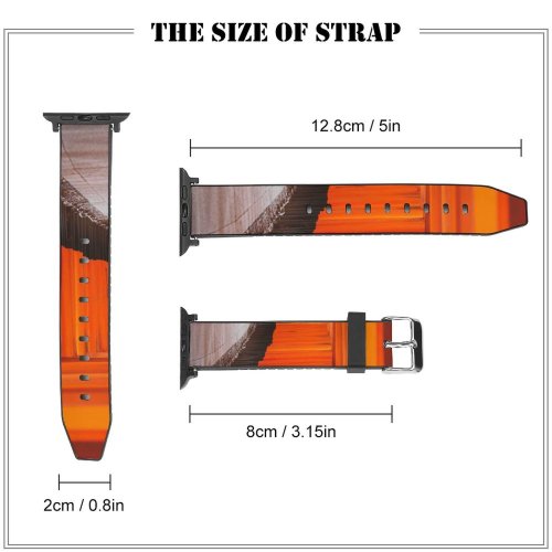 yanfind Watch Strap for Apple Watch Denys Nevozhai Shinto Shrine Tokyo Japan Torii Pass Pathway Worship Compatible with iWatch Series 5 4 3 2 1