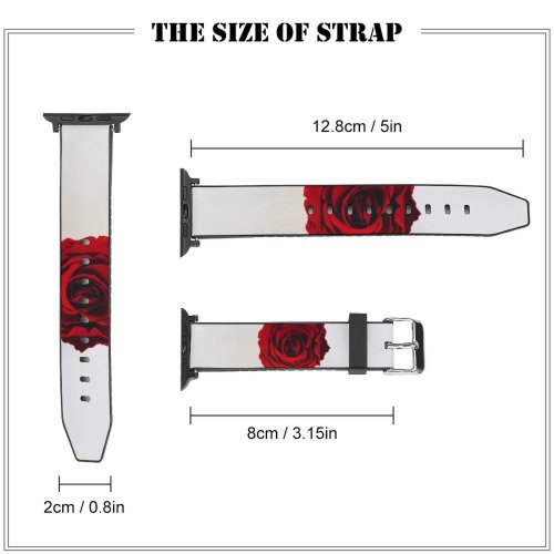 yanfind Watch Strap for Apple Watch Flower Rose Images PNG Plant Petal Compatible with iWatch Series 5 4 3 2 1