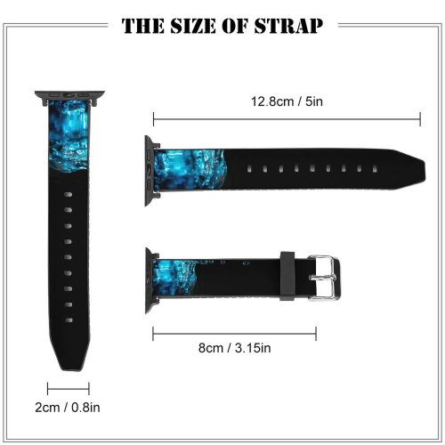yanfind Watch Strap for Apple Watch Drop Frozen Lite Light Studio PNG Fountain Speed Waterdrop Wallpapers Images Compatible with iWatch Series 5 4 3 2 1