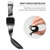 yanfind Watch Strap for Apple Watch Dog Pet Wallpapers Pictures Grey Creative Images Snout Commons Compatible with iWatch Series 5 4 3 2 1