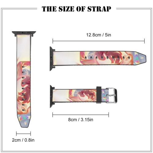 yanfind Watch Strap for Apple Watch Yasar VURDEM Girl Portrait Beautiful Girly Colorful Vivid Dream Compatible with iWatch Series 5 4 3 2 1