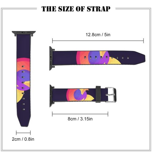 yanfind Watch Strap for Apple Watch Technology Firefox Colorful Gradients Compatible with iWatch Series 5 4 3 2 1