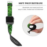 yanfind Watch Strap for Apple Watch Plant Vegetation Grass  Leaf Non Vascular Land Family Groundcover Compatible with iWatch Series 5 4 3 2 1