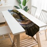 Yanfind Table Runner Blur Forest Ball Desktop Wood Landscape Daylight Travel Light Sun Glass Outdoors Everyday Dining Wedding Party Holiday Home Decor