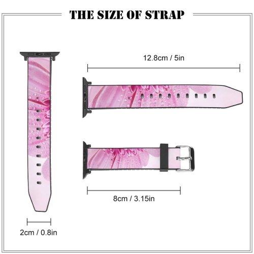 yanfind Watch Strap for Apple Watch Bruno Glätsch Flowers Gerbera Daisy Flower Drops Dew Drops Closeup Macro Compatible with iWatch Series 5 4 3 2 1