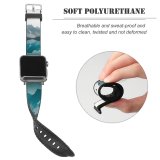yanfind Watch Strap for Apple Watch Scenery Lakes Range  Lake Wildfire Reflections  Snow  District Compatible with iWatch Series 5 4 3 2 1