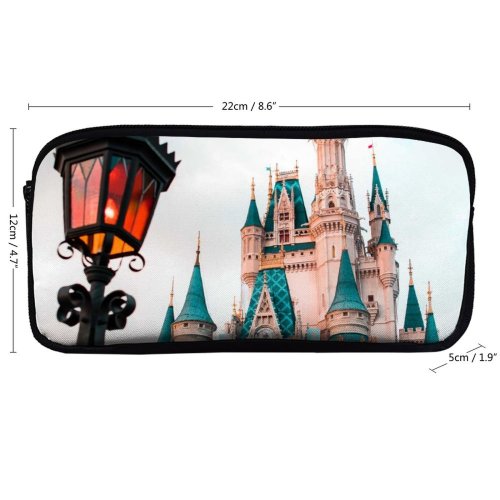 yanfind Pencil Case YHO Images Castle Building Buena Lake Pole Architecture Outdoors Stock Free Church States Zipper Pens Pouch Bag for Student Office School