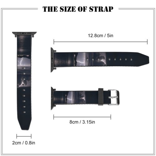 yanfind Watch Strap for Apple Watch Sky Samui Tropical Exposure Nignt Thunderstorm Storm Outdoors Wallpapers  Creative Compatible with iWatch Series 5 4 3 2 1