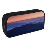 yanfind Pencil Case YHO Claudio Testa Sunset Sky Mountains Foggy  Range Zipper Pens Pouch Bag for Student Office School