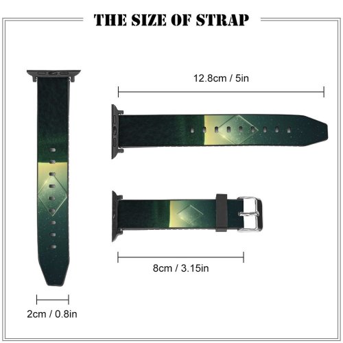yanfind Watch Strap for Apple Watch Karan Gujar Starry Sky Sunset Nebula Landscape   Shapes Illusion Compatible with iWatch Series 5 4 3 2 1