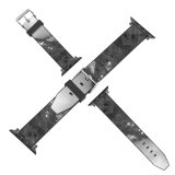 yanfind Watch Strap for Apple Watch Landscape Peak Domain Slope Pictures Outdoors Austria Grey Snow Bw Compatible with iWatch Series 5 4 3 2 1