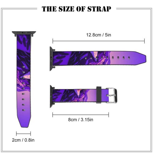 yanfind Watch Strap for Apple Watch Coastline  Pass Road  Sunset Scenery MacOS Big Sur IOS Compatible with iWatch Series 5 4 3 2 1