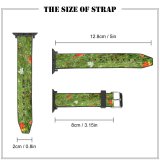 yanfind Watch Strap for Apple Watch Agnes Rural Countryside Plant Farm Grassland Outdoors Poppy Free Flower Geranium Compatible with iWatch Series 5 4 3 2 1