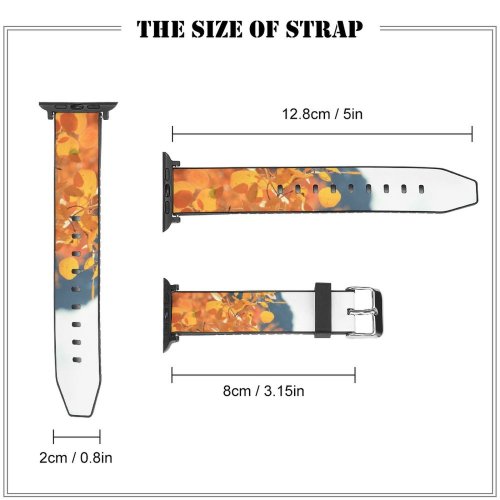 yanfind Watch Strap for Apple Watch Scenery Tree Plant Leaf Free Outdoors Maple Wallpapers Images Landscape Vegetation Compatible with iWatch Series 5 4 3 2 1