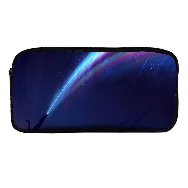 yanfind Pencil Case YHO Fantasy Fleeting Dive Lighting Silhouette Sky Space Meteors Dream Zipper Pens Pouch Bag for Student Office School