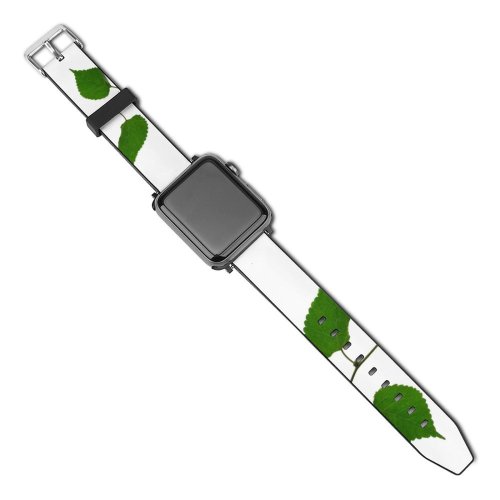 yanfind Watch Strap for Apple Watch  Plant Leaf Leaves Flower Tree  Birch Swamp Flowering Elm Twig Compatible with iWatch Series 5 4 3 2 1