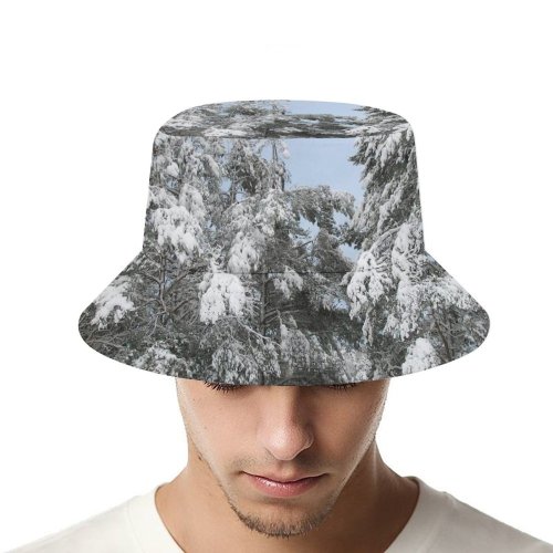 yanfind Adult Fisherman's Hat Winter Frost Heritage Spruce Winter Woody Plant Branch Shortleaf Snow Olsztynek Tree Fishing Fisherman Cap Travel Beach Sun protection