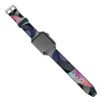 yanfind Watch Strap for Apple Watch Abstract  Silver Dark Compatible with iWatch Series 5 4 3 2 1