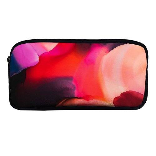 yanfind Pencil Case YHO Robert Kohlhuber Abstract Liquid Art Colorful Fluid Zipper Pens Pouch Bag for Student Office School