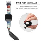 yanfind Watch Strap for Apple Watch Celebrations Christmas Cute Snowman Snow Covered Winter Decoration Compatible with iWatch Series 5 4 3 2 1