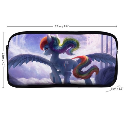 yanfind Pencil Case YHO VanillaGhosties Graphics CGI Rainbow Dash  Pony My Little Friendship Is Magic Zipper Pens Pouch Bag for Student Office School
