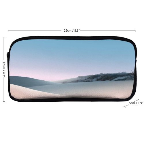 yanfind Pencil Case YHO Sand Dunes Desert Clear Sky Sunny Daylight Microsoft Zipper Pens Pouch Bag for Student Office School