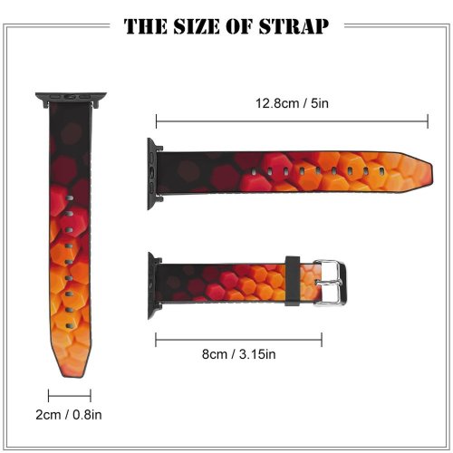 yanfind Watch Strap for Apple Watch Dante Metaphor Abstract Hexagons Patterns Blocks Compatible with iWatch Series 5 4 3 2 1