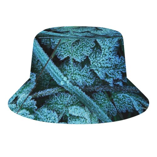 yanfind Adult Fisherman's Hat Winter Frozen Frost Freeze Winter Fern Autumn Leaves Vegetation Plant Flower Leaf Fishing Fisherman Cap Travel Beach Sun protection