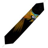 Yanfind Table Runner Dark Macaw Wings Feathers Colorful Splash Bird Everyday Dining Wedding Party Holiday Home Decor