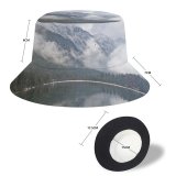 yanfind Adult Fisherman's Hat Winter Highland Freeze Lake Atmospheric Sound Cloudiness Wilderness Mirror Mountain Sky Reflection Fishing Fisherman Cap Travel Beach Sun protection