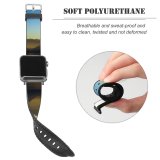 yanfind Watch Strap for Apple Watch Landscape Peak Sunrise Countryside Vierwaldstättersee Pictures Evening Outdoors Dawn Sunset Free Compatible with iWatch Series 5 4 3 2 1