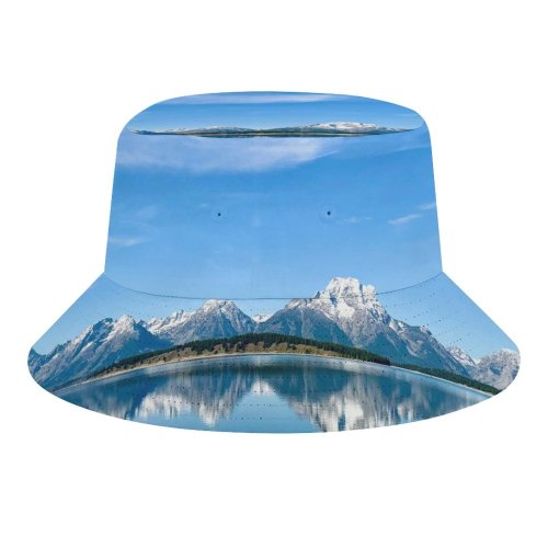 yanfind Adult Fisherman's Hat Sharon Kehl Califano Grand Teton National Park Mountains Lake Clear Sky Sky Fishing Fisherman Cap Travel Beach Sun protection