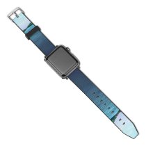 yanfind Watch Strap for Apple Watch River Riverhead Flowing Trees Banks Bank Sky Resources Vegetation Waterway Compatible with iWatch Series 5 4 3 2 1
