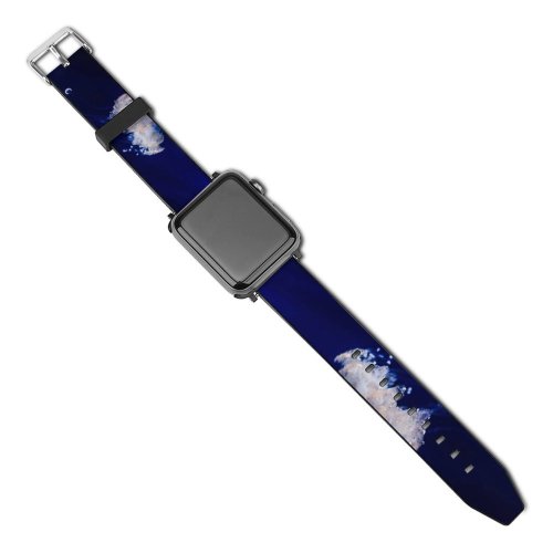 yanfind Watch Strap for Apple Watch Vincentiu Solomon Jellyfish Sea  Aquarium Dark Underwater Glowing Transparent Closeup Compatible with iWatch Series 5 4 3 2 1