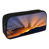 yanfind Pencil Case YHO Sunset Hills  Rays Clouds Zipper Pens Pouch Bag for Student Office School