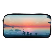 yanfind Pencil Case YHO Coyle Lifestyle Goonies Morning Sunrise Silhouette Minimal Art Landscape Panorama Zipper Pens Pouch Bag for Student Office School