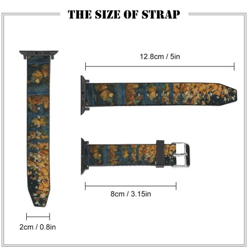 yanfind Watch Strap for Apple Watch Wallpapers Images Free Plant Pictures Leaf Maple Tree Art Rug Compatible with iWatch Series 5 4 3 2 1