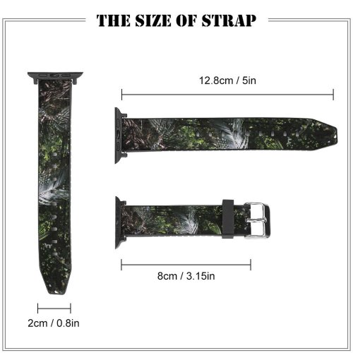 yanfind Watch Strap for Apple Watch Foliage Birds Tree Domain Plant Public Jungle Outdoors Forest Wallpapers Land Compatible with iWatch Series 5 4 3 2 1