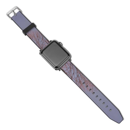 yanfind Watch Strap for Apple Watch Universe  Peach  Wood Spiritual Prayer Night Outer Space Fog Compatible with iWatch Series 5 4 3 2 1