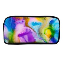 yanfind Pencil Case YHO Robert Kohlhuber Abstract Liquid Art Pearl Colorful Fluid Zipper Pens Pouch Bag for Student Office School