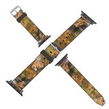 yanfind Watch Strap for Apple Watch Landscape Road Plant Woodland Forest Trunk  Pictures Outdoors Stock Tree Compatible with iWatch Series 5 4 3 2 1