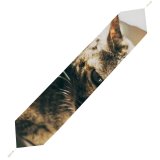 Yanfind Table Runner Funny Curiosity Cute Sleep Cat Baby Eye Family Kitten Pet Whisker Fur Everyday Dining Wedding Party Holiday Home Decor