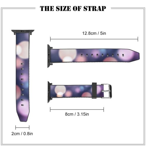 yanfind Watch Strap for Apple Watch Tomislav Jakupec Abstract Bokeh Circles  Backdrop Compatible with iWatch Series 5 4 3 2 1